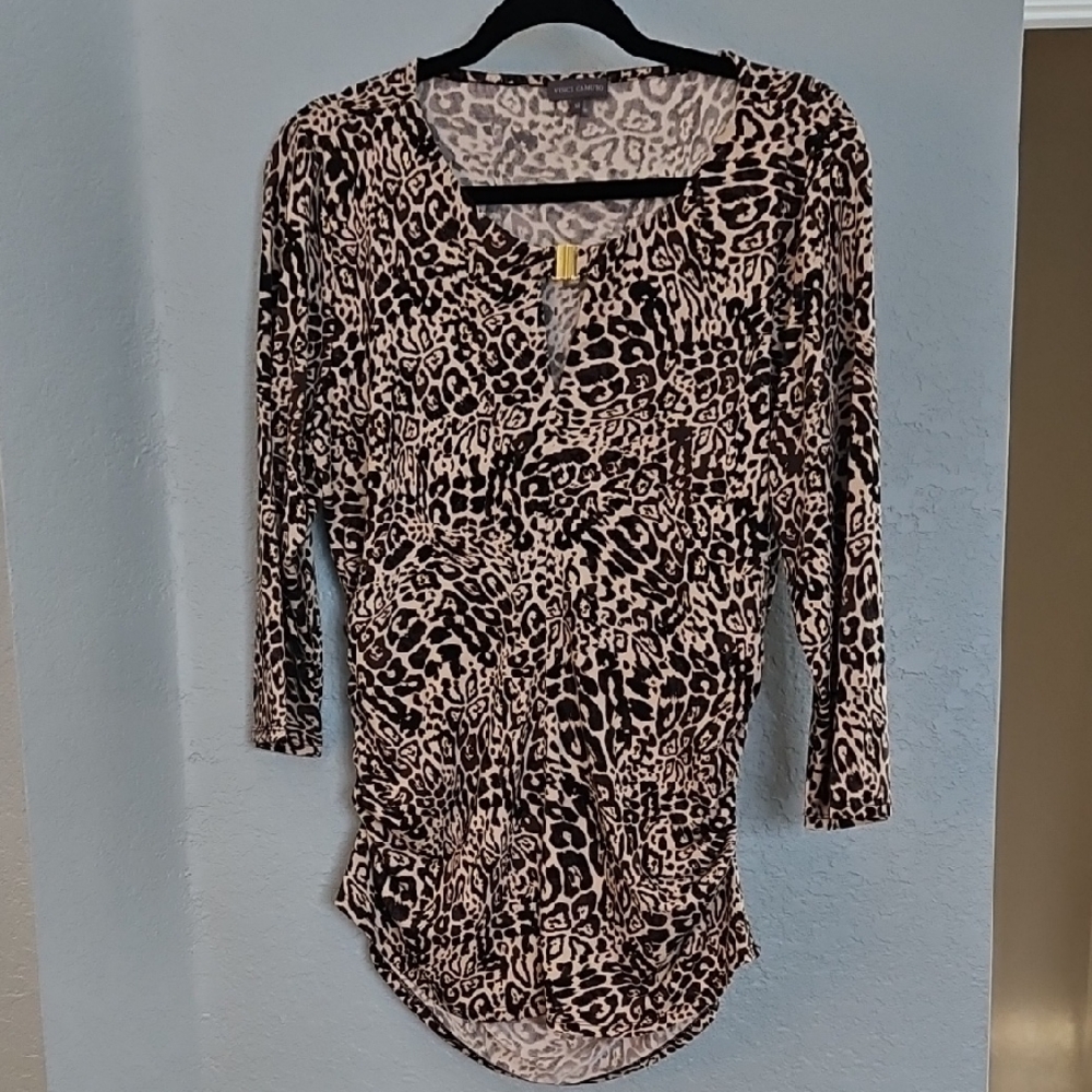 Vince Camuto Leopard Print Blouse